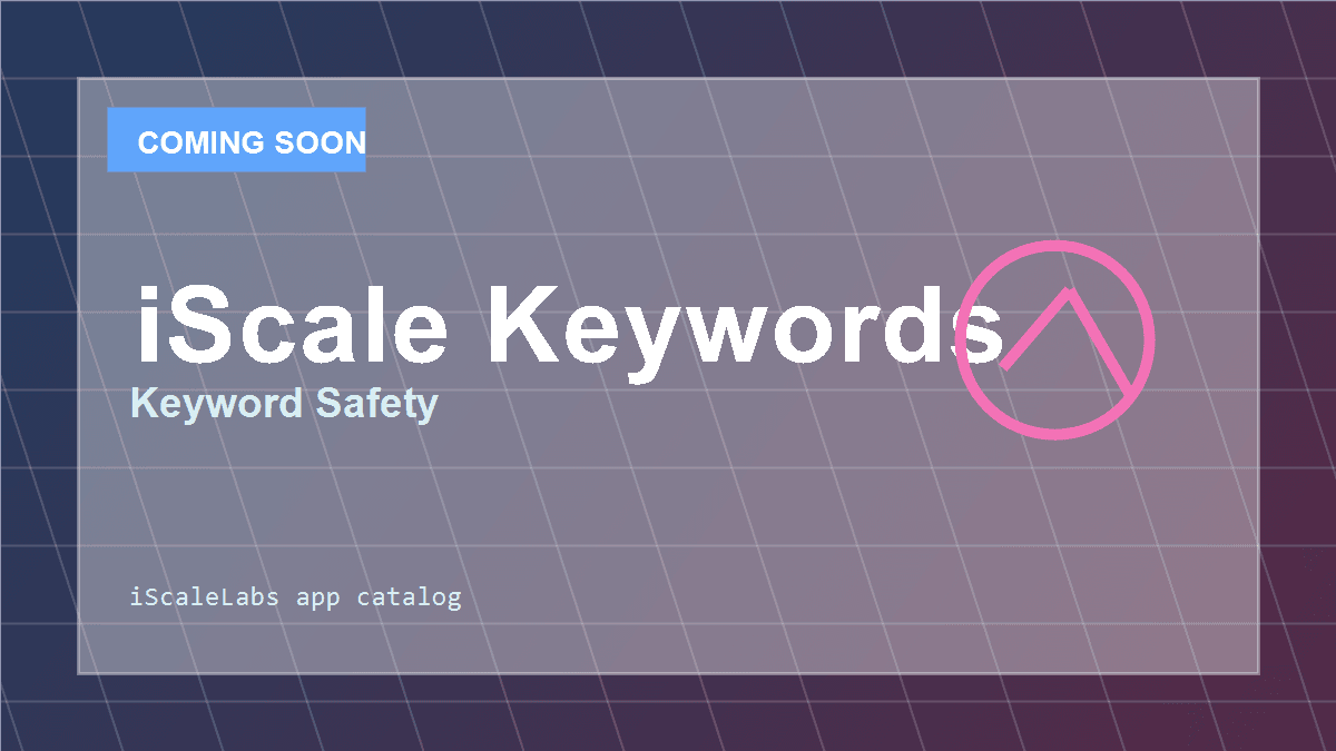 iScale Keywords - Product Image